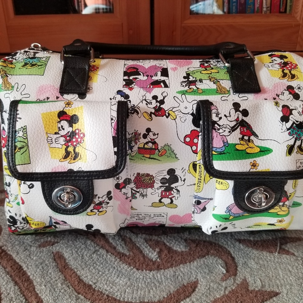 Disney Parks Mickey and Minnie Retro Handbag